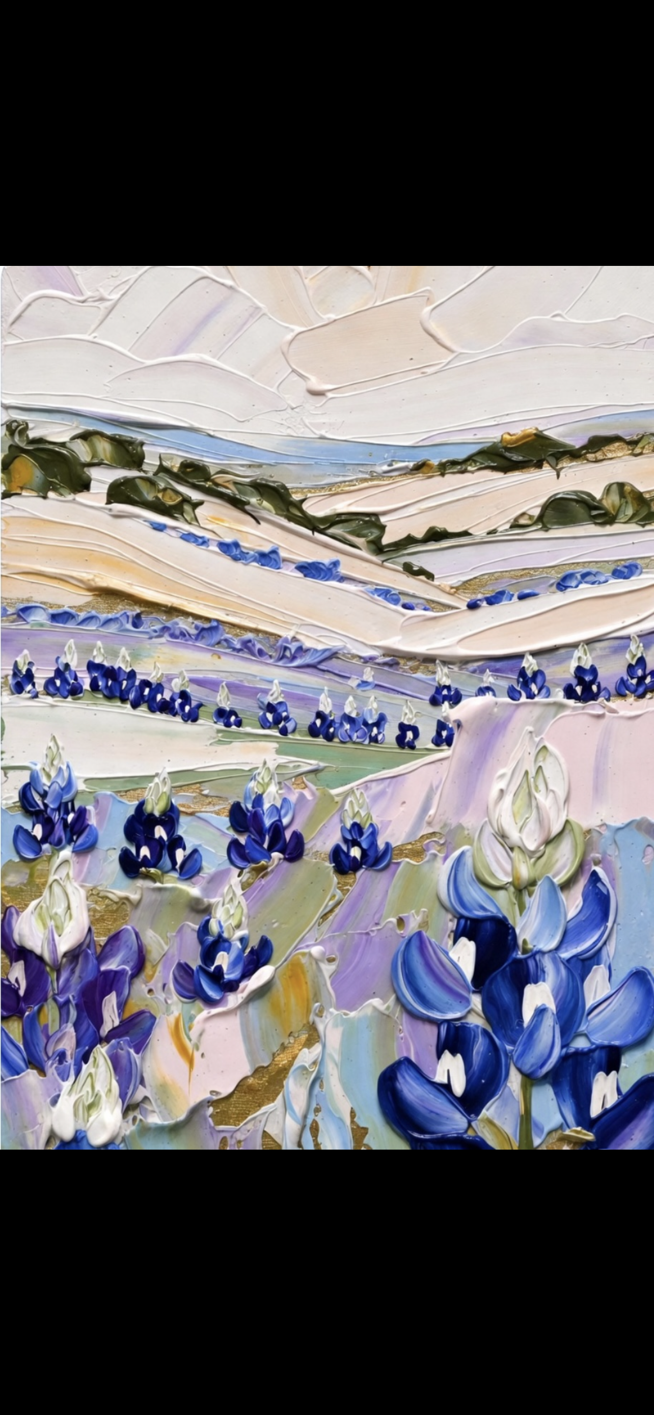 Blue Bonnet Original - Acrylic on Canvas