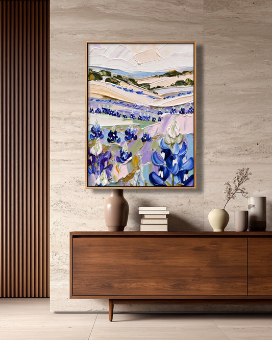 Blue Bonnet Original - Acrylic on Canvas